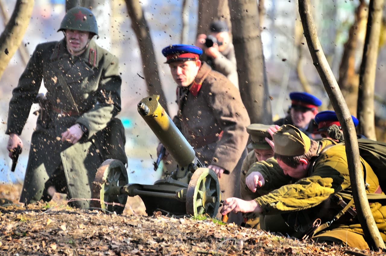 Реконструкция освобождения Краснодара — фото 33